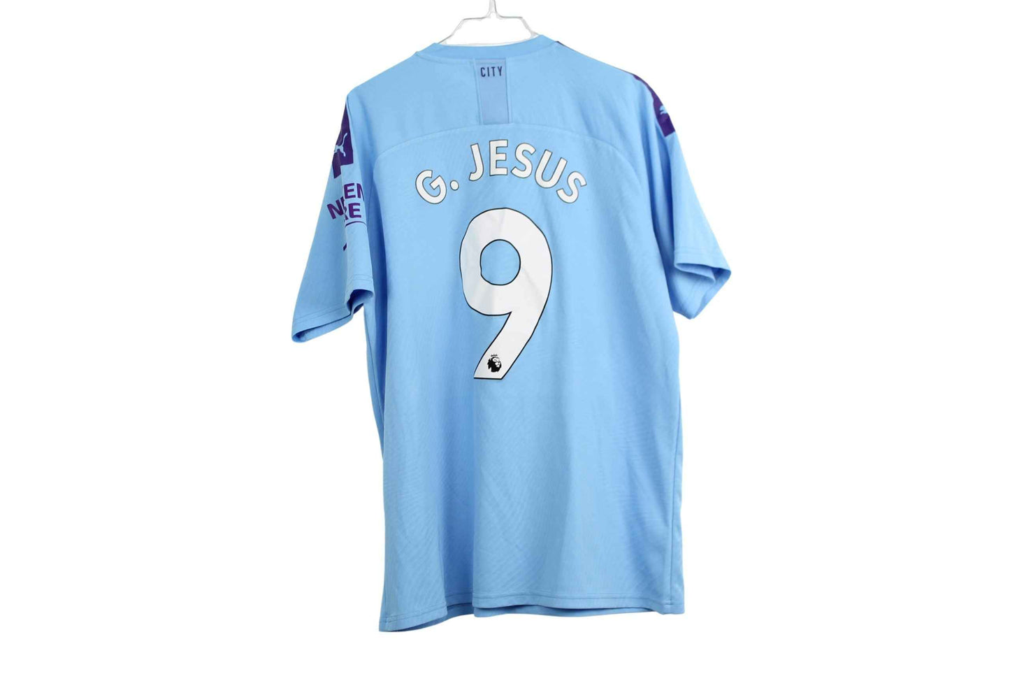 2019-2020 Manchester City Hjemme G. Jesus #9 (Rigtig god) XL