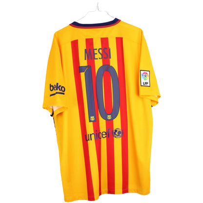 2015-2016 Barcelona Ude Messi #10 (Rigtig god) XL