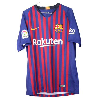 2018-2019 Barcelona Hjemme Messi #10 (Rigtig god) M