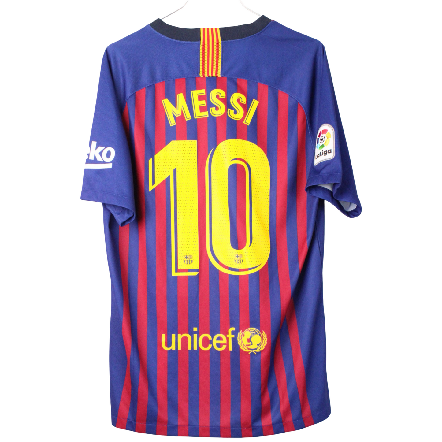 2018-2019 Barcelona Hjemme Messi #10 (Rigtig god) M