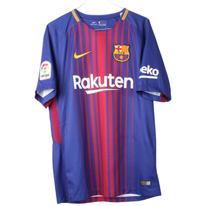 2017-2018 Barcelona Hjemme Messi #10 (Rigtig god) M