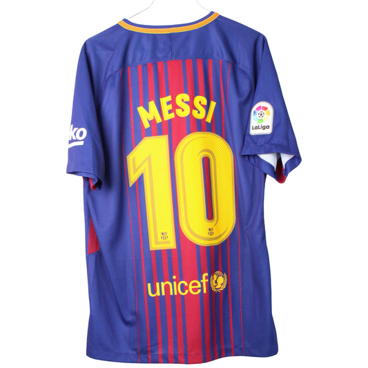 2017-2018 Barcelona Hjemme Messi #10 (Rigtig god) M