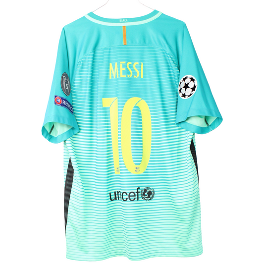 2016-2017 Barcelona Tredje Messi #10 (Rigtig god) XL