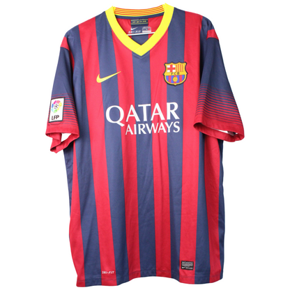 2013-2014 Barcelona Hjemme Messi #10 (Rigtig god) XL