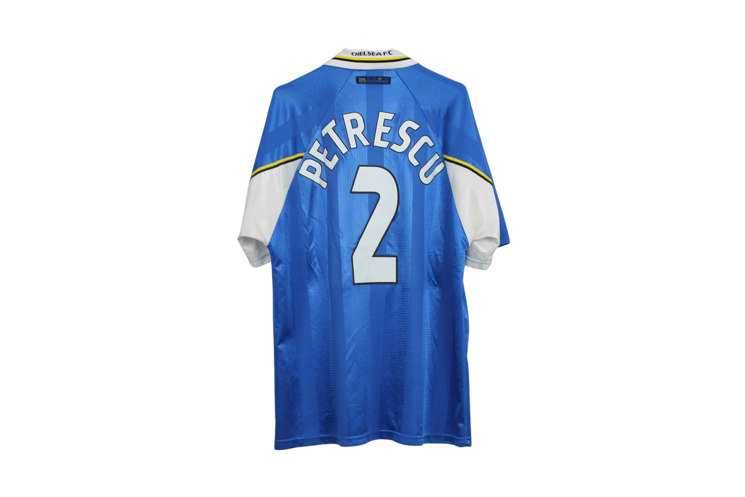 1997-1999 Chelsea Hjemme Petrescu #2 (Rigtig god) XL