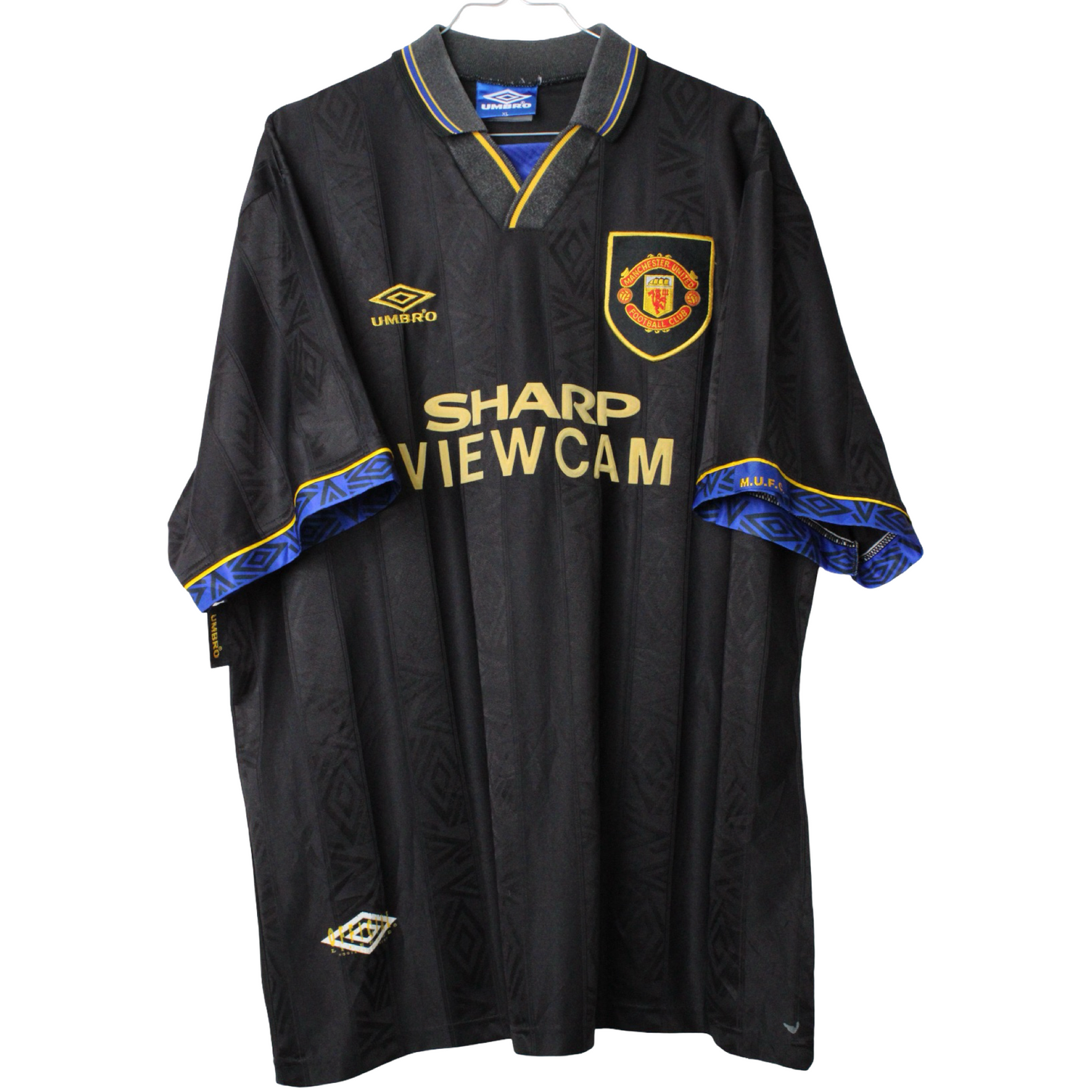1993-1995 Manchester United Ude Cantona #7 (Rigtig god) XL