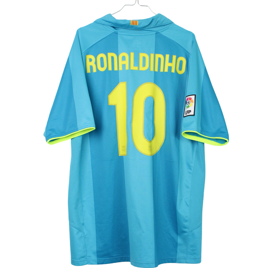 2008-2009 Barcelona Tredje Ronaldinho #10 (Rigtig god) XL