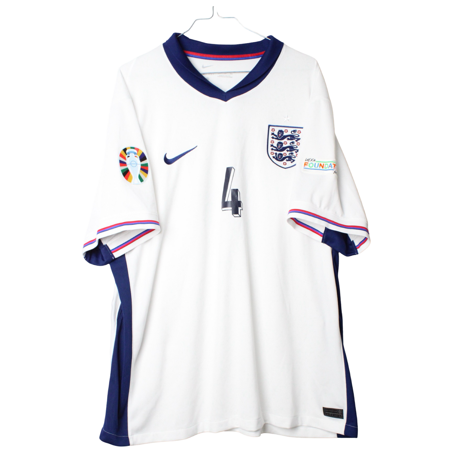 2024 England Hjemme Rice #4 (Rigtig god) XXL