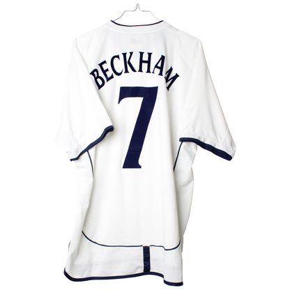 2001-2003 England Hjemme Beckham #7 (Rigtig god) XL
