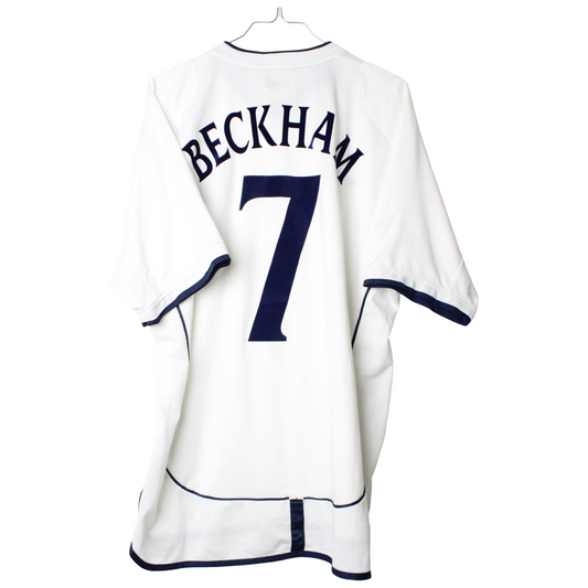 2001-2003 England Hjemme Beckham #7 (Rigtig god) XL