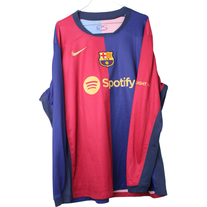 2024-2025 Barcelona Hjemme Lamine Yamal #19 (Rigtig god) XXL