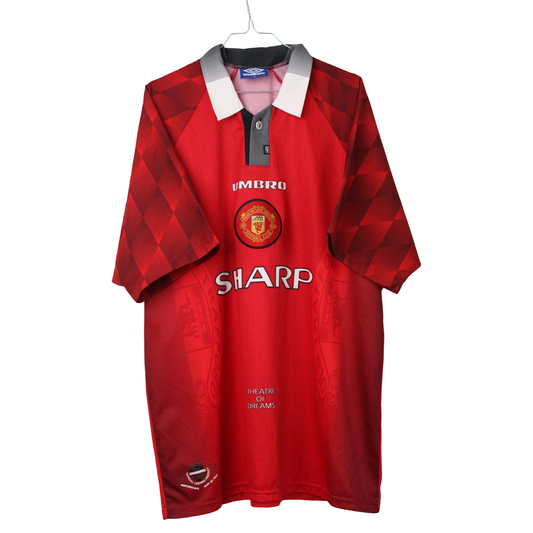 1996-1997 Manchester United Hjemme (Rigtig god) XL