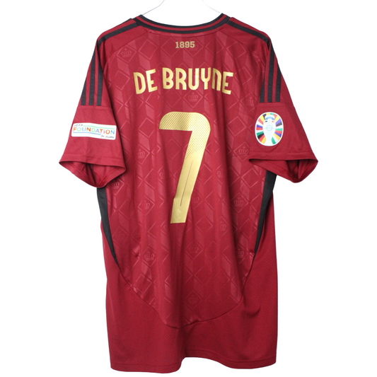 2024 Belgien Hjemme De Bruyne #7 (Rigtig god) XL