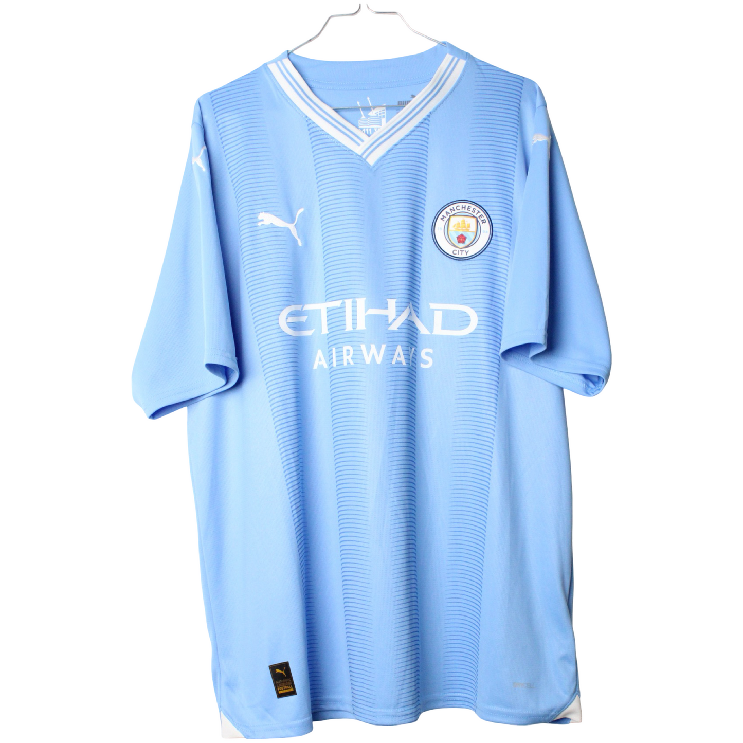 2023-2024 Manchester City Hjemme J. Alvarez #19 (Rigtig god) XL