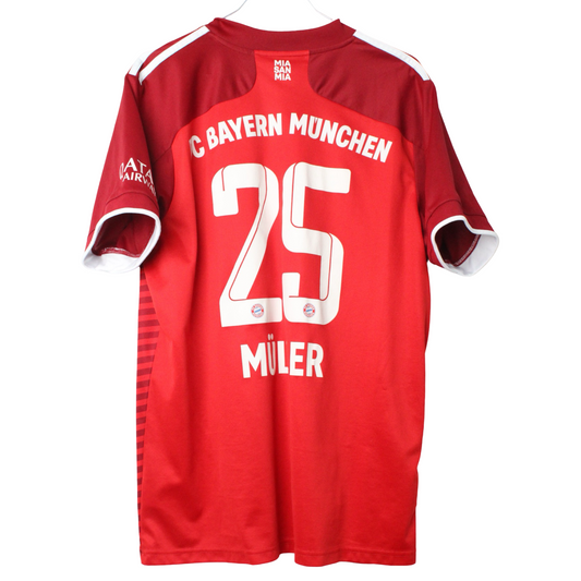 2021-2022 Bayern München Hjemme Müller #25 (Rigtig god) L