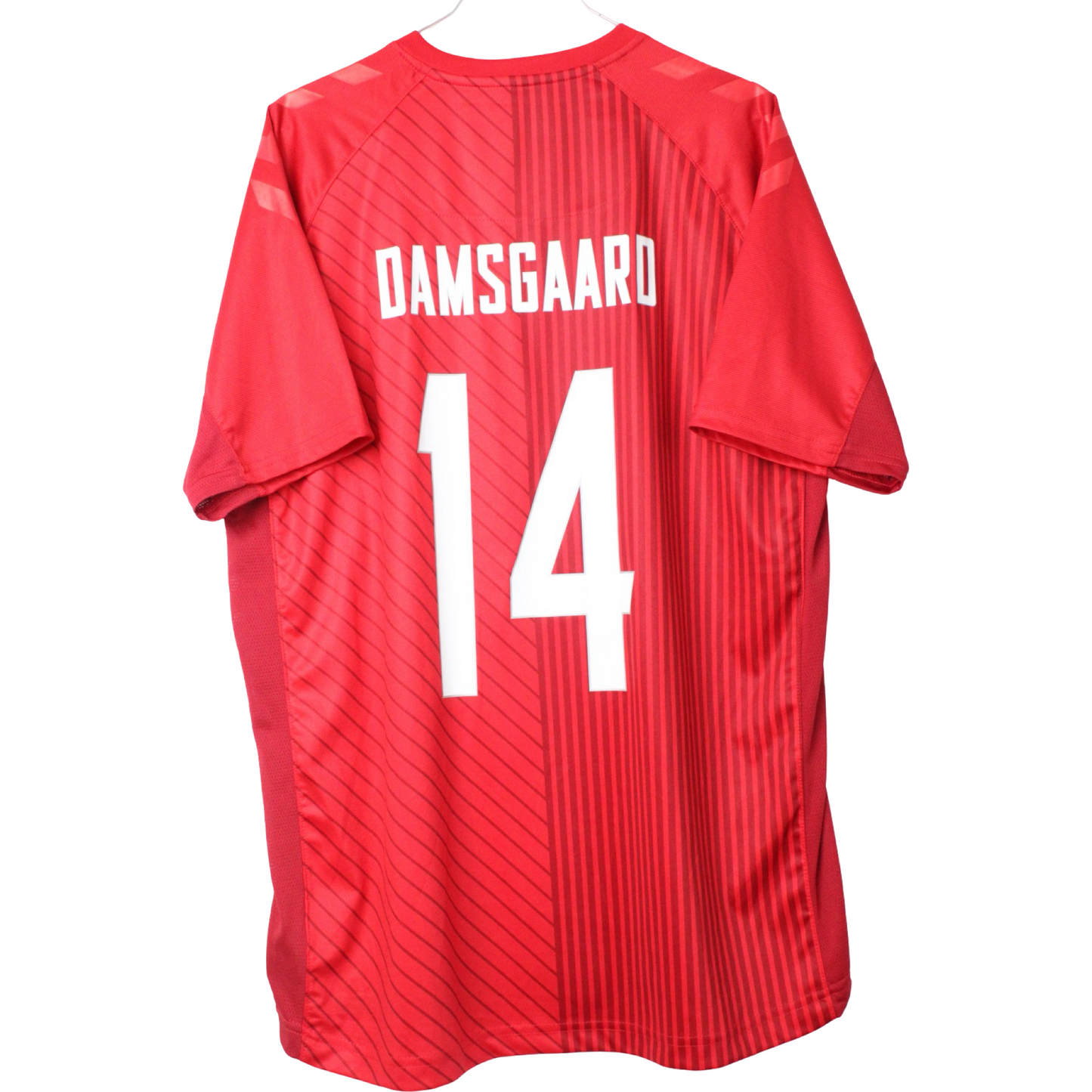 2021-2022 Danmark Hjemme Damsgaard #14 (Rigtig god) XXL