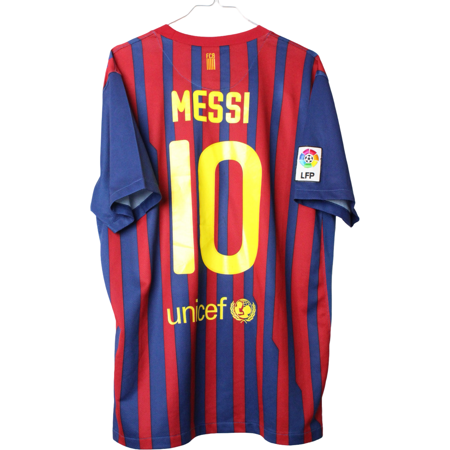 2011-2012 Barcelona Hjemme Messi #10 (Rigtig god) L