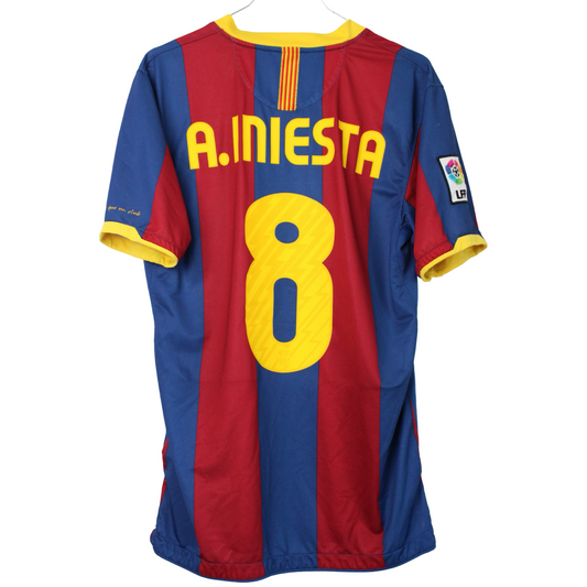 2010-2011 Barcelona Hjemme A. Iniesta #8 (Rigtig god) M