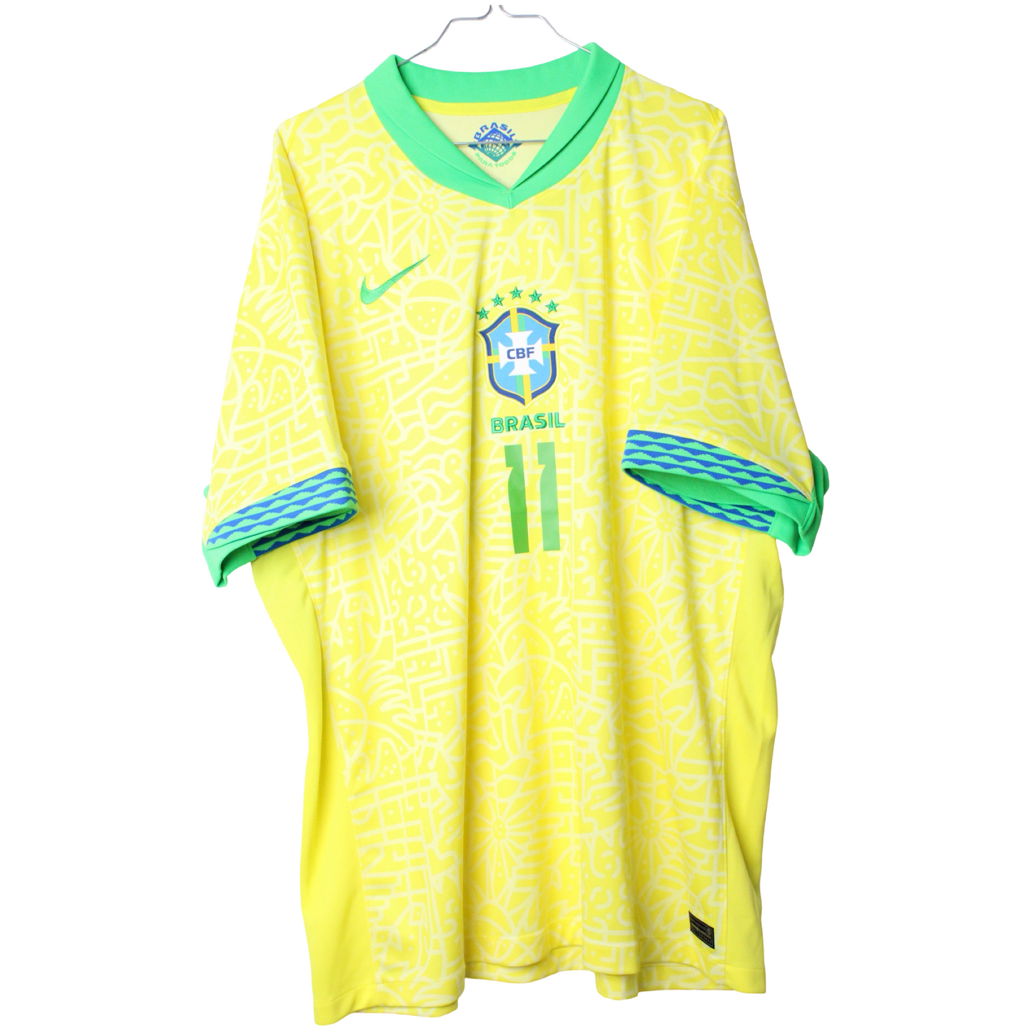 2024 Brasillien Hjemme Romario #11 (Rigtig god) XXL