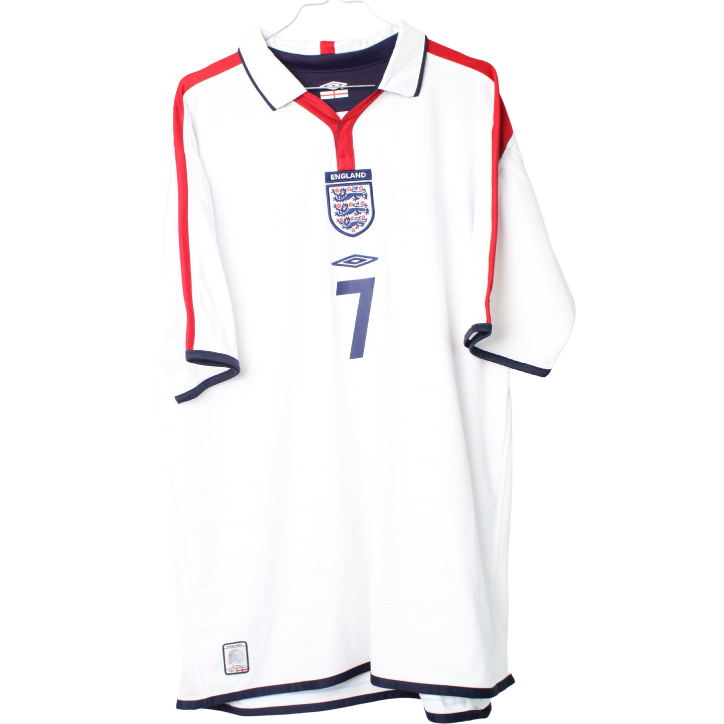 2004 England Hjemme Beckham #7 (Rigtig god) XL