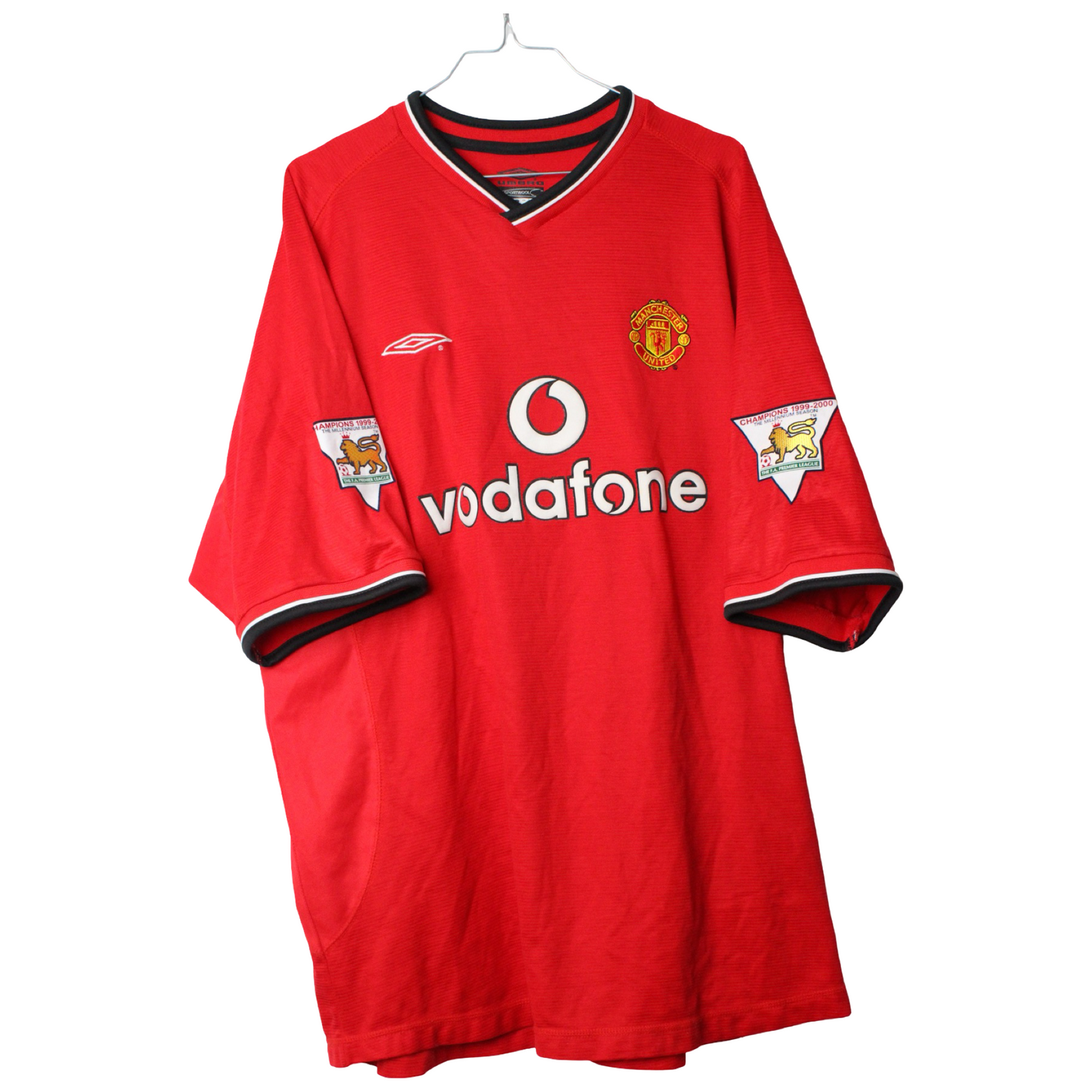 2000-2002 Manchester United Hjemme Scholes #18 (Rigtig god) XXL