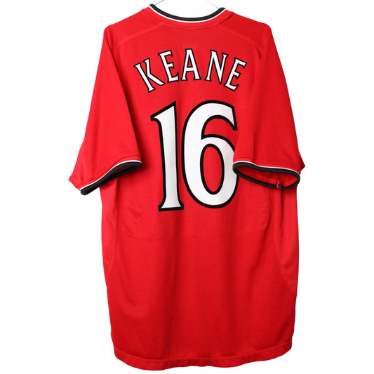 2000-2002 Manchester United Hjemme Keane #16 (God) XL
