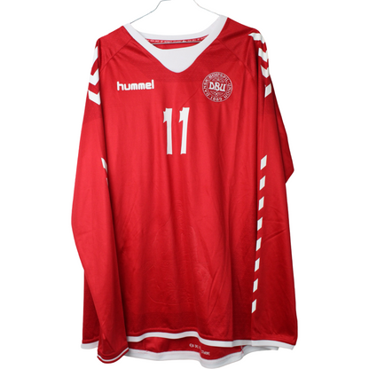 2016-2017 Danmark Hjemme Bendtner #11 (Rigtig god) XXL