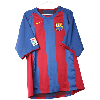 2004-2005 Barcelona Ude Ronaldinho #10 (Rigtig god) L