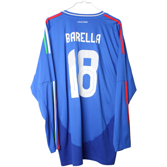 2024-2025 Italien Hjemme Barella #18 (Rigtig god) XL