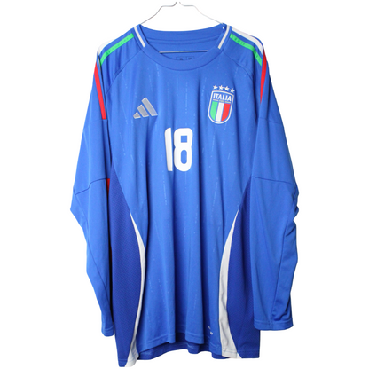 2024-2025 Italien Hjemme Barella #18 (Rigtig god) XL