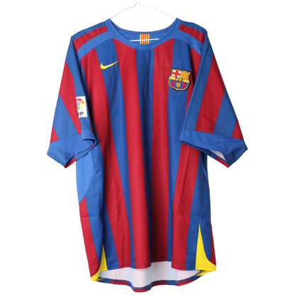 2005-2006 Barcelona Hjemme Eto'o #9 (Rigtig god) XL