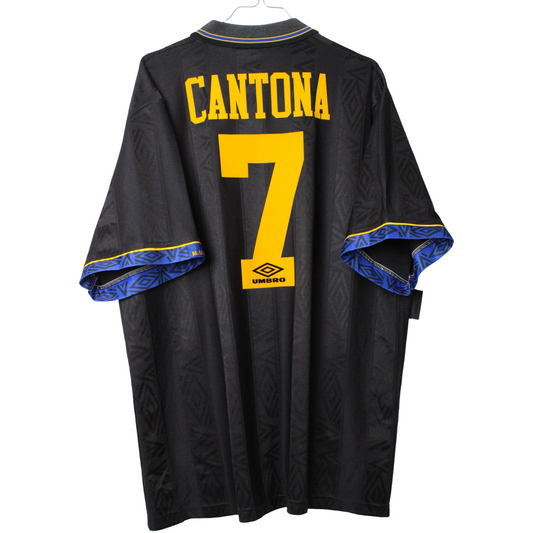 1993-1995 Manchester United Ude Cantona #7 (Rigtig god) XL